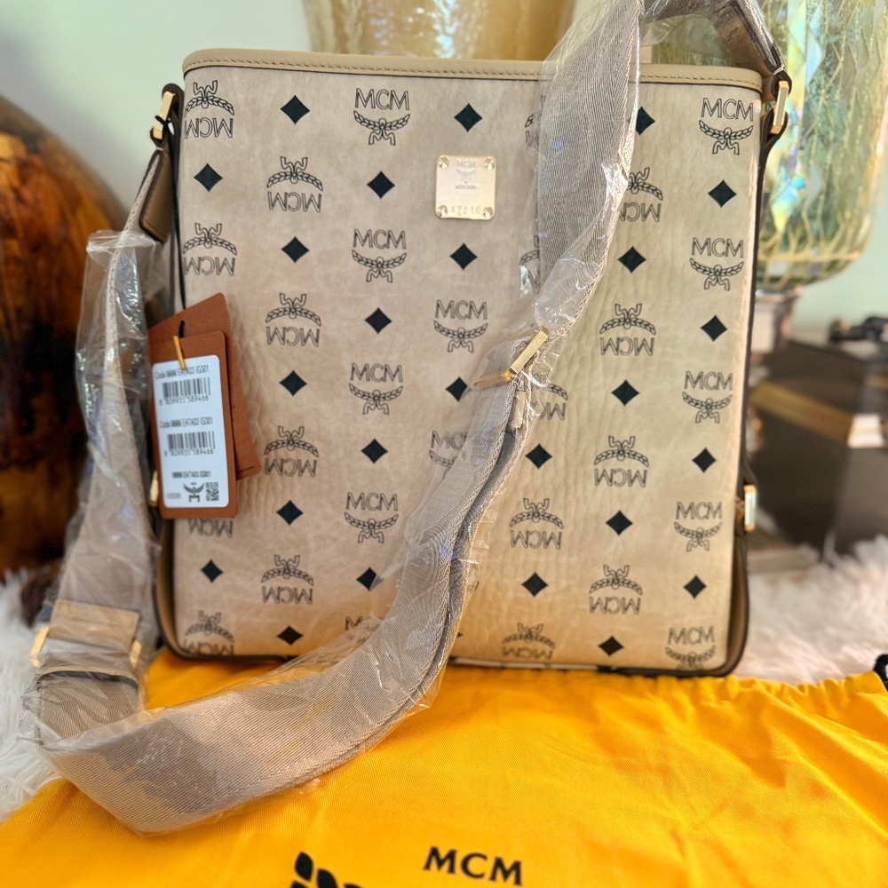 MCM Aren Visetos Messenger Bag